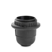 Portalampara con Anillo Conexión Prensa Cable Rosca E-27 4A-250V, Color Negro