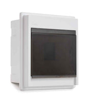 Tablero Para 6 Circuitos Embutido Riel Din con Puerta Transparente y Regleta de Conexión