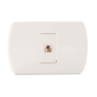 Toma Telefonica Rj-11 Embutida, Color Blanco