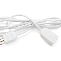 Alargador Simple 2P+T 10A-250V 3 Mt Blanco