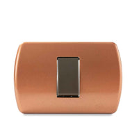 Interruptor Simple 9/12 Embutida 10A-250V, Color Dorado