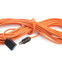 Alargador Simple 2P+T 10A-250V 20 Mt Naranjo