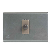 Interruptor Dimmer 300 Watts Embutido, Color Gris