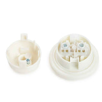 Portalampara con Anillo Conexión Prensa Cable Rosca E-27 4A-250V, Color Blanco