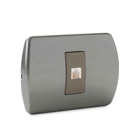 Toma Telefonica Rj-11 Embutida, Color Grafito