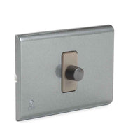 Interruptor Dimmer 300 Watts Embutido, Color Gris
