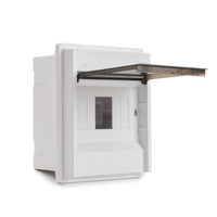 Tablero Para 6 Circuitos Embutido Riel Din con Puerta Transparente y Regleta de Conexión