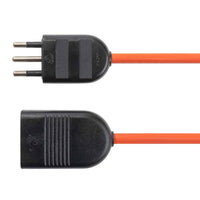 Alargador Simple 2P+T 10A-250V 20 Mt Naranjo