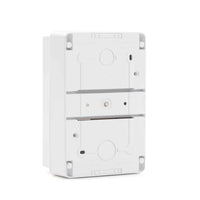 Tablero Para 4 Circuitos Sobrepuesto Riel Din con Puerta Transparente y Regleta de Conexión