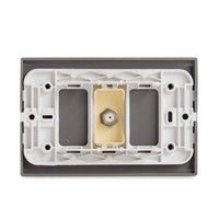 Toma Tv Cable, Coaxial Embutido, Color Gris