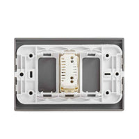 Interruptor Dimmer 300 Watts Embutido, Color Gris