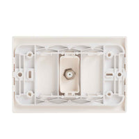 Toma Tv Cable, Coaxial Embutido, Color Blanco