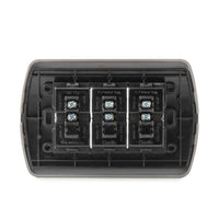 Interruptor Triple 9/32 Embutida 10A-250V, Color Champagne