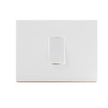 Interruptor Simple 9/12 Embutida  10A-250V, Color Blanco