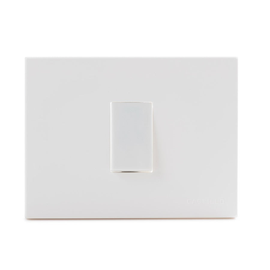 Interruptor Conmutador 9/24 Embutida 10A-250V, Color Blanco