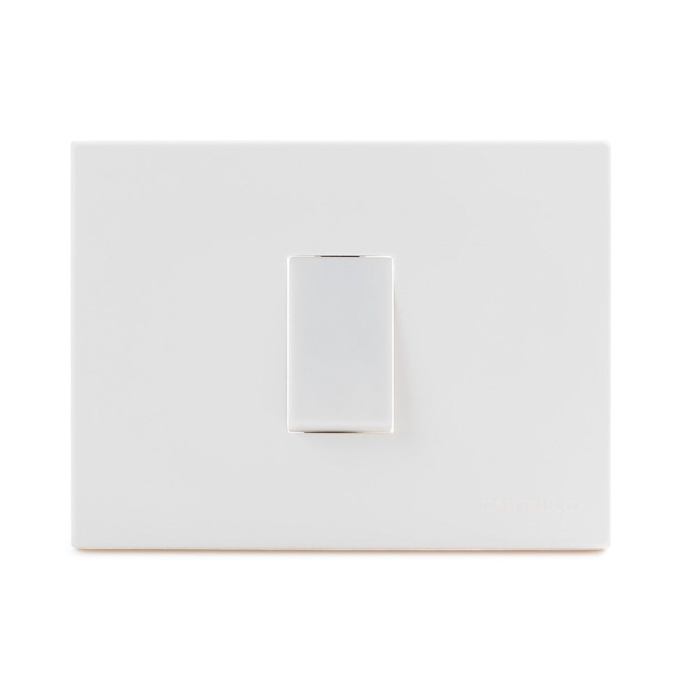 Interruptor Pulsador Timbre Embutida 10A-250V, Color Blanco