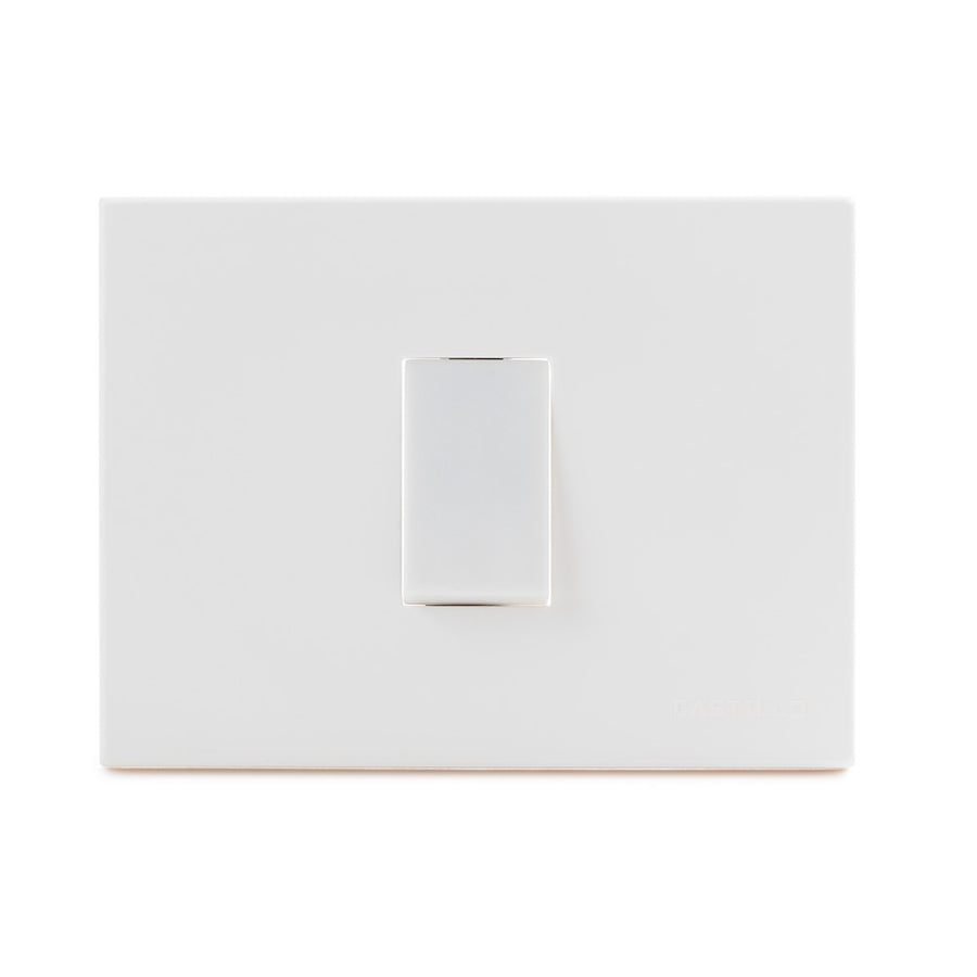 Interruptor Pulsador Timbre Embutida 10A-250V, Color Blanco