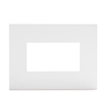 Placa 3 Puestos Con Soporte, Color Blanco