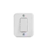 Interruptor Simple 9/12 10A-250V Sobrepuesto, Color Blanco