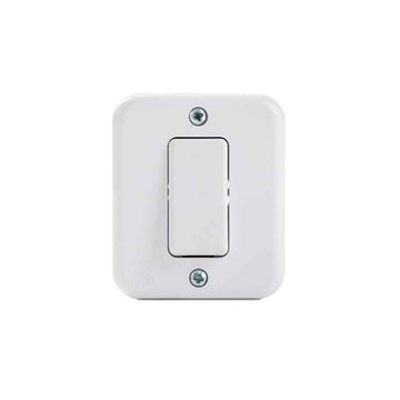 Interruptor Conmutador 9/24 10A-250V Sobrepuesto, Color Blanco